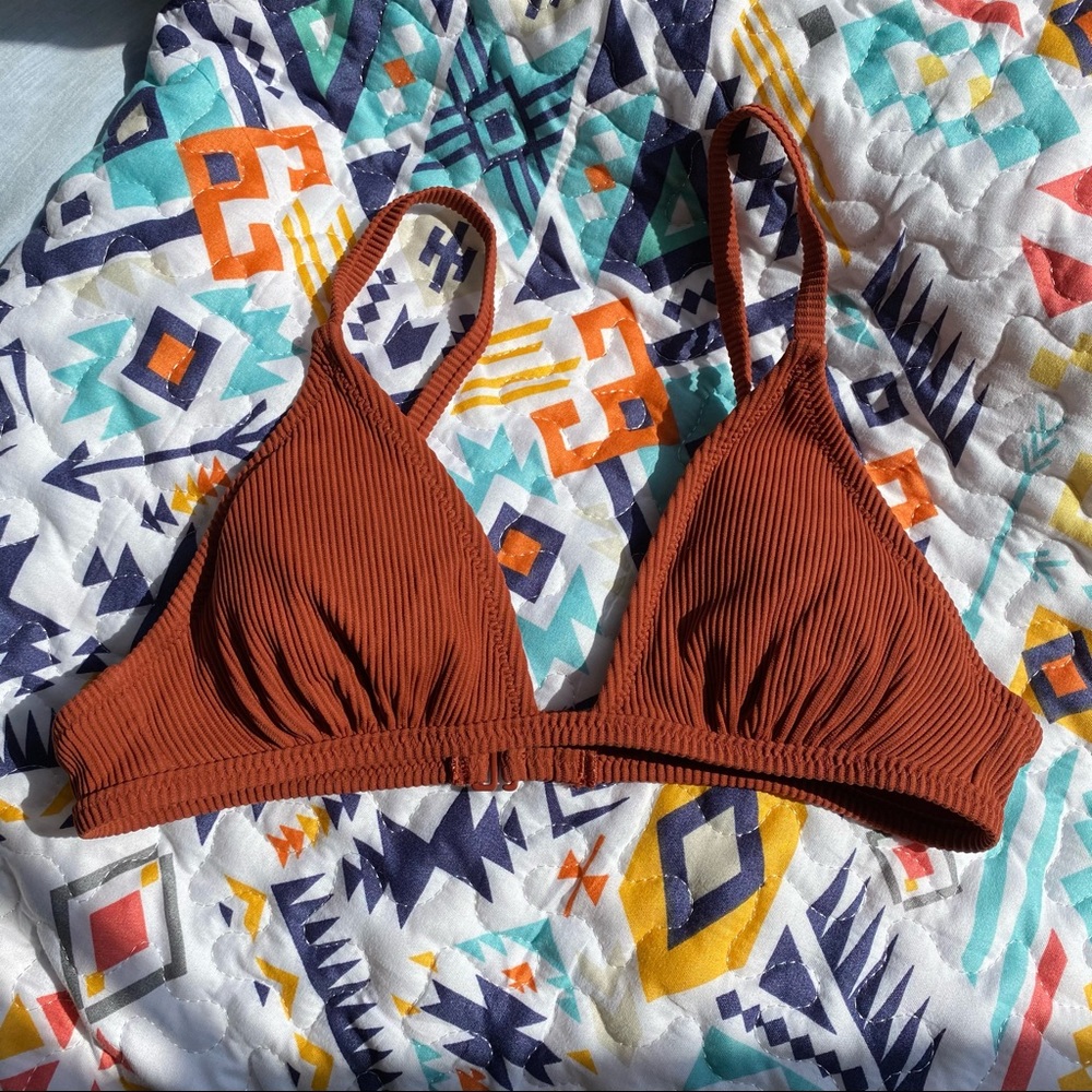 burnt orange bikini top